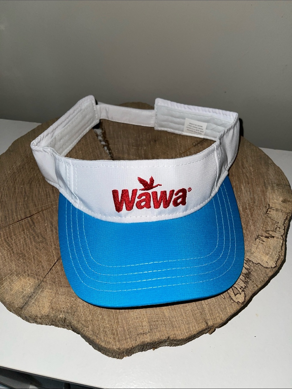 Wawa Women's White & Blue Branded Visor